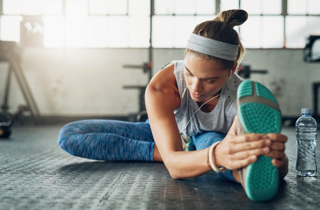 woman-stretching